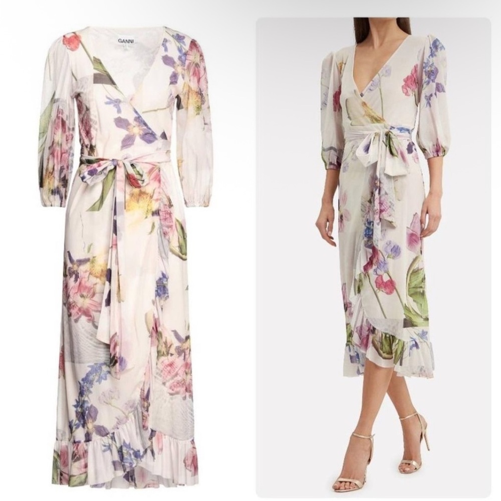Ganni Linden Mesh Dress - Size 36 US 4